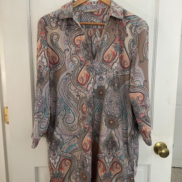 Joan Vass Studio Paisley Dress - Picture 1 of 4